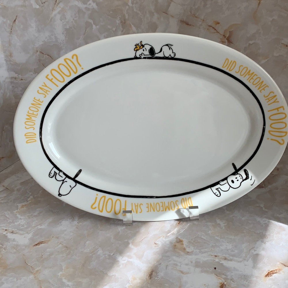 Peanuts: ceramic platter.( did someone say food)